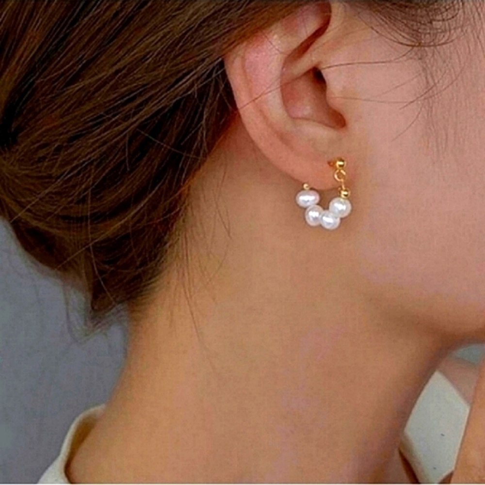 Anthropologie Pearl Drop Earrings